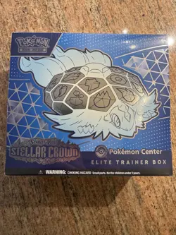 Pokemon Center Elite Trainer Box Stellar Crown Scarlet & Violet Factory Sealed - Image 1