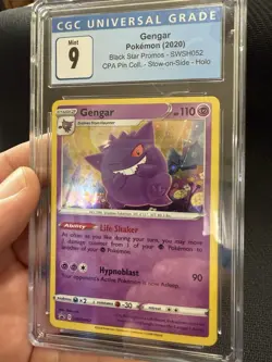 CGC 9 GENGAR SWSH052 BLACK STAR PROMO HOLO SWORD & SHIELD POKEMON - Image 1