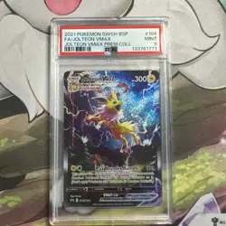 2021 POKEMON SWSH BLACK STAR PROMO #184 FULL ART/JOLTEON VMAX PSA 9 - Image 1