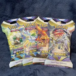 Pokemon TCG: Sword & Shield - Brilliant Stars Sleeved Booster Pack- Random Art! - Image 1