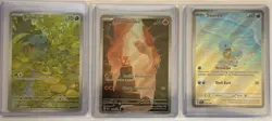 Pokemon 151 Illustration Rare LOT: Bulbasaur Charmander Squirtle 166 168 170 - Image 1