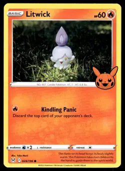2023 Pokemon Trick or Trade #024/.196 Litwick - Common - Image 1