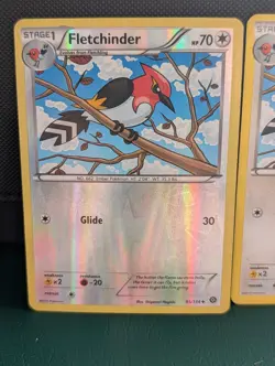 Pokemon Reverse Holo Fletchinder XY - Steam Siege 95/114 LP - Image 1