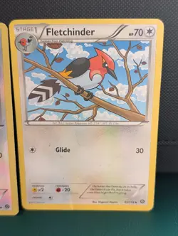 Pokemon Reverse Holo Fletchinder XY - Steam Siege 95/114 LP - Image 2