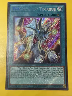 Yugioh The Gaze Of Timaeus Secret MZMU-EN013 1st Ed NM Pack Fresh - Image 1