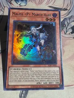 Yugioh Asian English ALIN-AE023 Maliss P March Hare Super rare NM - Image 1