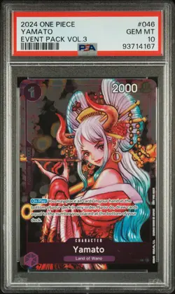 2024 ONE PIECE EVENT PACK VOL.3 #046 YAMATO PSA 10 - Image 1