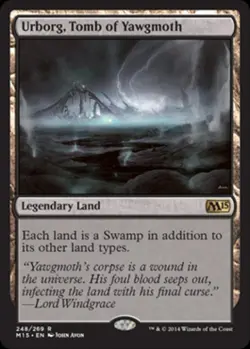 MTG English Urborg, Tomb of Yawgmoth NM Foil Magic 2015 Core Set - Image 1