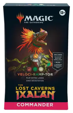 MTG Lost Caverns of Ixalan Veloci-Ramp-Tor Commander Deck Precon (100 Cards) 195166230245 - Image 1
