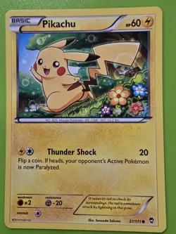 Pokemon Pikachu TCG Furious Fists Card 27/111 Regular Common - Image 1