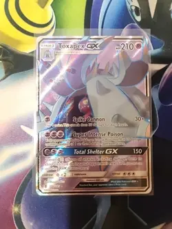 Toxapex GX - 136/145 - Pokemon Guardians Rising Sun Moon Full Art Rare Card NM - Image 1