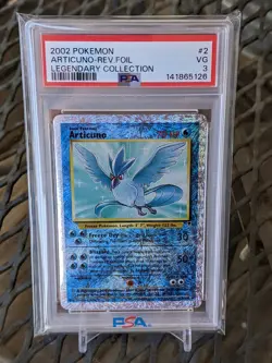 Pokemon Legendary Collection Reverse Holo Articuno #2/110 PSA 3 VG - Image 1