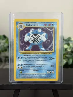 Poliwrath Unlimited Holo Rare Pokemon TCG Card Base Set 013/102 - Image 1