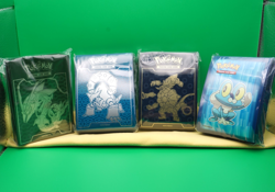 4 Sealed Packs of Pokemon Card Sleeves | Ships w/ Forbidden Light Deck Box-Empty - Image 2