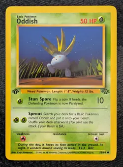 Oddish - 1st Edition - 58/64 Jungle - LP - Pokemon TCG - Image 3