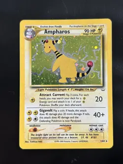 Ampharos Holo WITH SWIRL!! Rare Unlimited Neo Revelation 01/64 Pokemon - Image 1