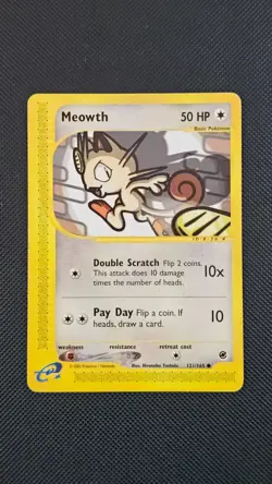Pokemon - Expedition - Meowth non holo 121/165 - Image 1