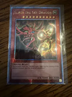 SLIFER THE SKY DRAGON QUARTER CENTURY SECRET RARE LC01-EN002 YUGIOH NM - Image 1