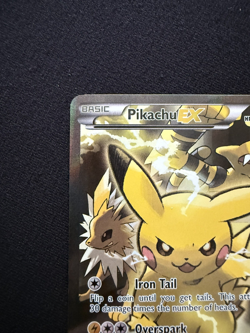 Pikachu EX XY124 Black Star Promo Full Art Holo 2016 LP Pokemon Card - Image 3