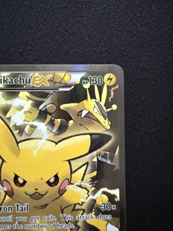 Pikachu EX XY124 Black Star Promo Full Art Holo 2016 LP Pokemon Card - Image 4