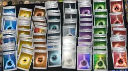 Pokemon TCG: 111 Card Holographic Energy Lot - various energy types - Image 1