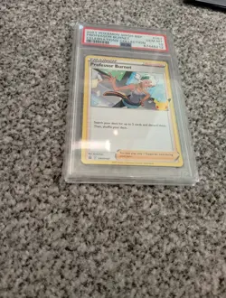 Professor Burnet SWSH167 Stamped Card 25th Celebrations Black Star Promo PSA 10 - Image 1