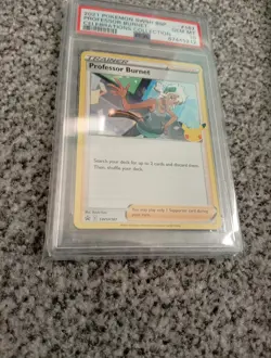 Professor Burnet SWSH167 Stamped Card 25th Celebrations Black Star Promo PSA 10 - Image 3