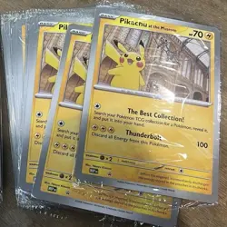 Pikachu At The Museum x Natural History London Jumbo Card - Sealed - Image 1