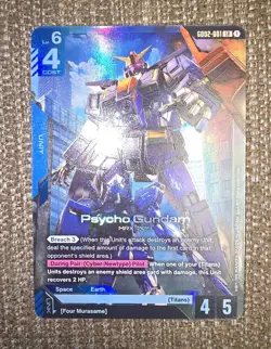 Gundam Card Game - Dual Impact - Psycho Gundam LR GD02-001 - Near Mint Foil - Image 1