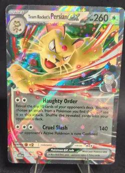 Team Rocket’s Persian ex 150/182 Destined Rivals Pokemon Card Holo NM - Image 1