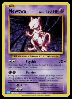 Pokemon Card - Mewtwo Trading Card Game Classic 014/034 Holo CLB - Image 1