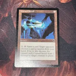 Cursed Scroll X1 Mtg Tempest Mp/Lp- - Image 1