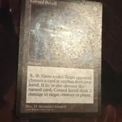 Cursed Scroll X1 Mtg Tempest Mp/Lp- - Image 2