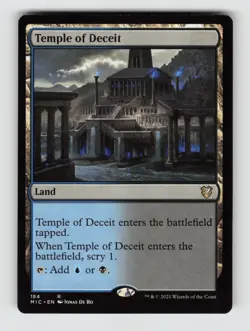 Temple of Deceit*Non-Foil* Commander: Innistrad: Midnight Hunt 184 NM - Image 1