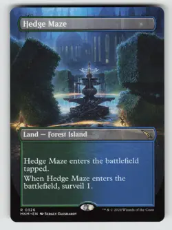 Hedge Maze (Borderless) *Non-Foil* MKM 326 NM - Image 1