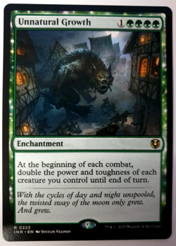 Unnatural Growth - MTG Innistrad Remastered - Rare - 0223 NM - Image 1