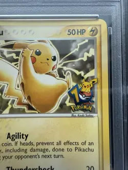 Pokemon Pikachu 012 Black Star 10th Anniversary Journey Across America PSA 8 - Image 4