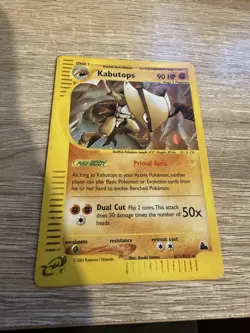 Kabutops H13/H32 Skyridge Holo 2003 e-Reader Pokemon Card LP Rare - Image 1