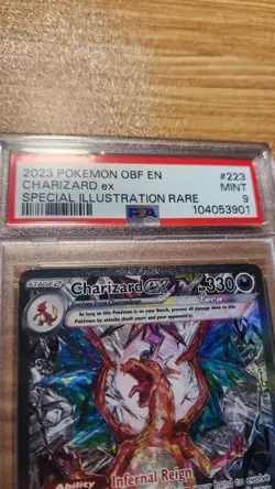 Pokemon Charizard ex 223/197 SV03 Obsidian Flames SAR Holo English PSA 9 - Image 3