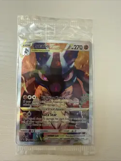 Pokemon TCG Lucario VSTAR #SWSH291 Black Star Promo, Crown Zenith, Sealed - Image 1