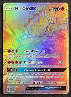 Pokemon TCG Ho-Oh GX SM Black Star Promo SM80 Promo NM - Image 1