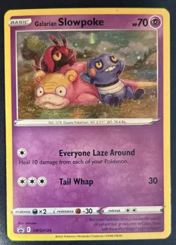 Galarian Slowpoke SWSH126 SWSH: Sword & Shield Pokemon Promo Card Holo - Image 1