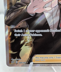 Pokemon TCG: Boss’s Orders 189/192 Rebel Clash Full Art Trainer NM - Image 5
