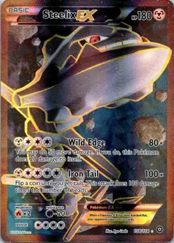 Pokemon TCG Steelix EX (Full Art) 108/114 XY - Steam Siege Holo LP (SKU 1-4) - Image 1