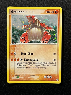 Pokemon 2004 EX Hidden Legends-Groudon 102/101 Secret Rare Holo -NM - Image 1