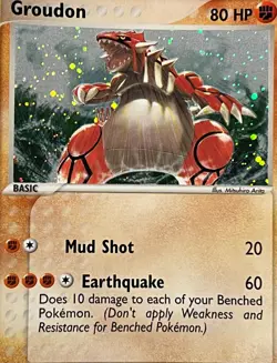 Pokemon 2004 EX Hidden Legends-Groudon 102/101 Secret Rare Holo -NM - Image 2