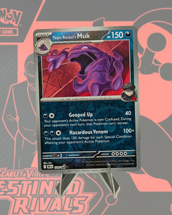 Team Rocket's Muk 124/182 Sv10: Destined Rivals Reverse Holo FREE SHIPPING NM - Image 1