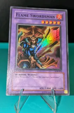 Flame Swordsman Legend Of Blue Eyes White Dragon LOB-003 Super Rare (Limited) - Image 1