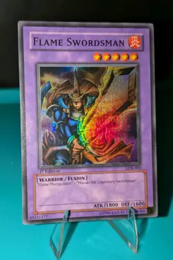 Flame Swordsman Legend Of Blue Eyes White Dragon LOB-003 Super Rare (Limited) - Image 2