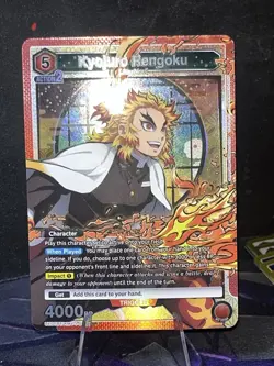 Union Arena CCG Kyojuro Rengoku UE05BT/KMY-1 SR Demon Slayer ENG - Image 1